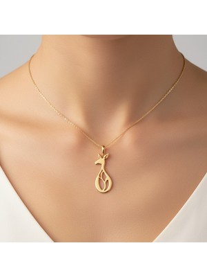 TabiTela 14 ayar altın kolye ucu kanguru   GM7217 1 gr