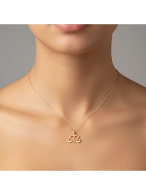 TabiTela 8 ayar altın kolye ucu Terazi   GM7358 1 gr