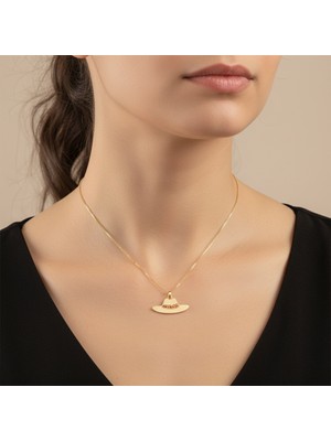 TabiTela 8 ayar altın kolye ucu şapka GM8667 1 gr