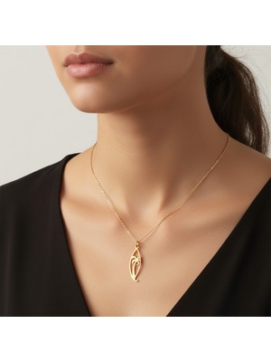 TabiTela 8 ayar altın kolye ucu palmiye ağacı GM6491 0.5 gr