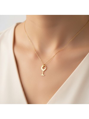 Tabitela 8 Ayar Altın Kolye Ucu Şarap Kadehi GM8928 1 gr