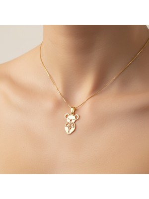 TabiTela 8 ayar altın kolye ucu koala   GM7281 1 gr