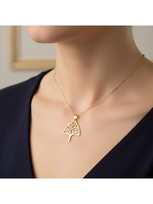 TabiTela 14 ayar altın kolye ucu ağaç GM8306 1 gr