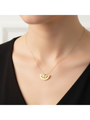 TabiTela 8 ayar altın kolye ucu karpuz GM8536 0.5 gr