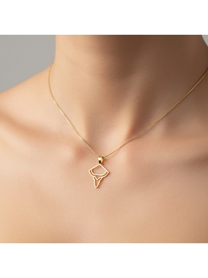 TabiTela 8 ayar altın kolye ucu Boğa   GM8228 1 gr