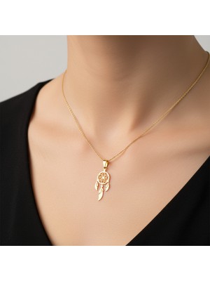 Tabitela 8 Ayar Altın Kolye Ucu Rüya Kapanı GM9090 0.5 gr