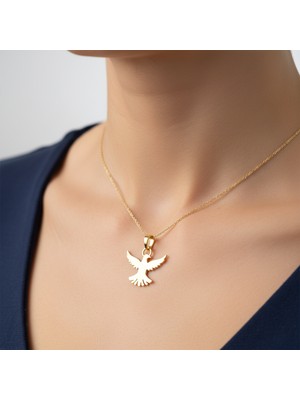 Tabitela 8 Ayar Altın Kolye Ucu Martı   GM7987 1 gr