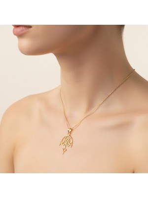 TabiTela 8 ayar altın kolye ucu şemsiye GM8779 1 gr