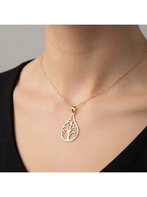 Tabitela 8 Ayar Altın Kolye Ucu Ağaç GM8290 1 gr