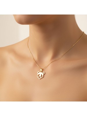 TabiTela 8 ayar altın kolye ucu panda   GM7729 1 gr