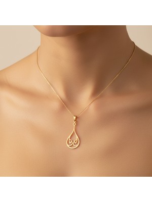 TabiTela 8 ayar altın kolye ucu güzel tasarımlar GM7364 1 gr