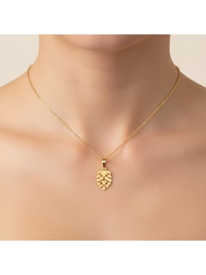 Tabitela 8 Ayar Altın Kolye Ucu Kozalak   GM7822 1 gr