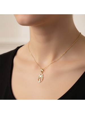 Tabitela 8 Ayar Altın Kolye Ucu Palmiye Ağacı GM8523 0.5 gr