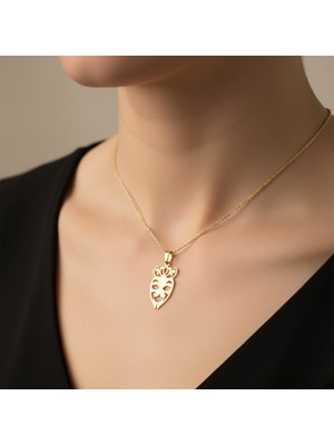 Tabitela 8 Ayar Altın Kolye Ucu Maske   GM7491 1 gr