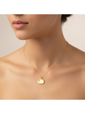 TabiTela 8 ayar altın kolye ucu kirpi   GM7132 0.5 gr