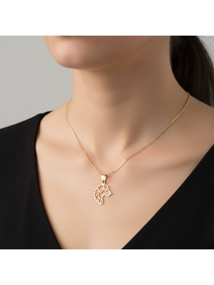 TabiTela 8 ayar altın kolye ucu köpek GM9074 1 gr