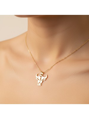 Tabitela 14 Ayar Altın Kolye Ucu Boğa GM6798 1 gr