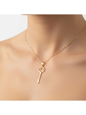 Tabitela 8 Ayar Altın Kolye Ucu Anahtar GM7249 1 gr