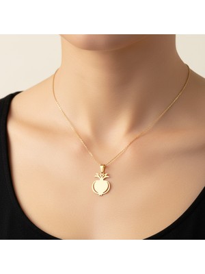 TabiTela 8 ayar altın kolye ucu nar GM7826 0.5 gr