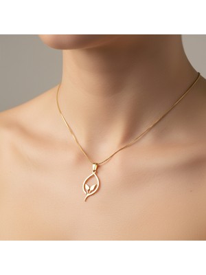 TabiTela 8 ayar altın kolye ucu güzel tasarımlar GM8983 1 gr