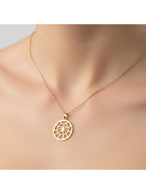 TabiTela 8 ayar altın kolye ucu örümcek GM9014 1 gr