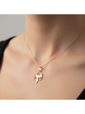 TabiTela 8 ayar altın kolye ucu Batman GM9183 0.5 gr