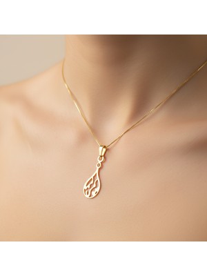 Tabitela 8 Ayar Altın Kolye Ucu Su   GM8429 0.5 gr