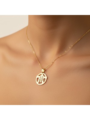 TabiTela 8 ayar altın kolye ucu mesih,hazreti isa,isa peygamber GM7209 1 gr