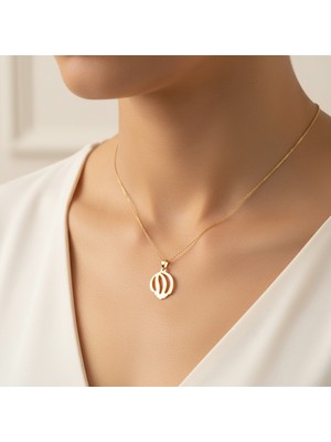 TabiTela 8 ayar altın kolye ucu deniz kabuğu   GM8034 1 gr