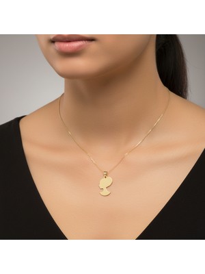 Tabitela 14 Ayar Altın Kolye Ucu Nefertiti   GM7639 0.5 gr