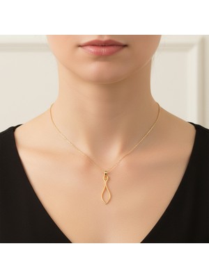 TabiTela 8 ayar altın kolye ucu kravat GM8188 1 gr