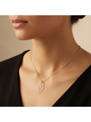 TabiTela 8 ayar altın kolye ucu kaplan   GM8243 0.5 gr