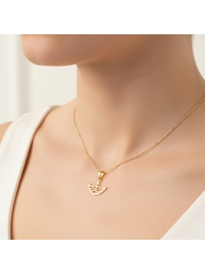 Tabitela 8 Ayar Altın Kolye Ucu Kağıttan Tekne   GM7678 0.5 gr