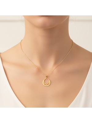 TabiTela 8 ayar altın kolye ucu güzel tasarımlar GM8984 0.5 gr