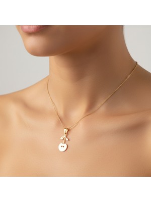 TabiTela 14 ayar altın kolye ucu kiraz GM8604 1 gr