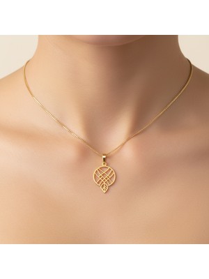 TabiTela 8 ayar altın kolye ucu rüya kapanı GM9085 0.5 gr