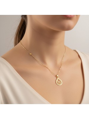 TabiTela 8 ayar altın kolye ucu güzel tasarımlar GM9029 0.5 gr