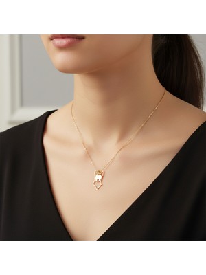 TabiTela 8 ayar altın kolye ucu köpek GM9073 0.5 gr