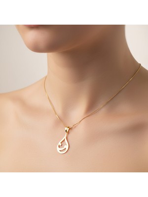 TabiTela 14 ayar altın kolye ucu su   GM8423 1 gr