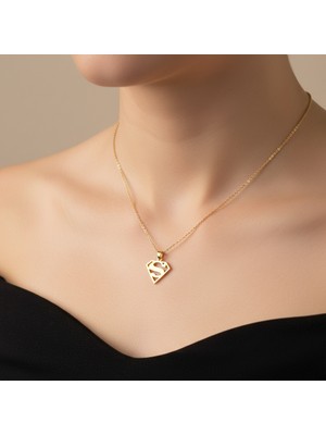 TabiTela 8 ayar altın kolye ucu Süpermen GM9209 1 gr