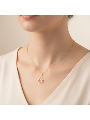 TabiTela 8 ayar altın kolye ucu pati   GM7916 1 gr