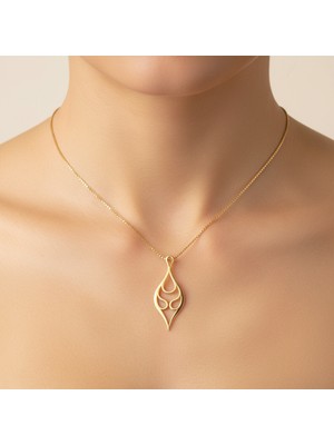 TabiTela 8 ayar altın kolye ucu güzel tasarımlar GM7373 0.5 gr