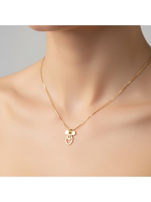 TabiTela 8 ayar altın kolye ucu Mickey Mouse   GM7526 0.5 gr