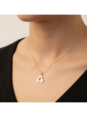 TabiTela 8 ayar altın kolye ucu üçgen   GM8323 1 gr