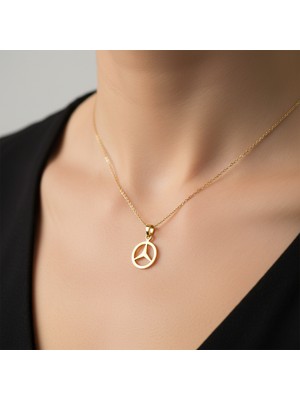 TabiTela 8 ayar altın kolye ucu Benz GM9137 1 gr