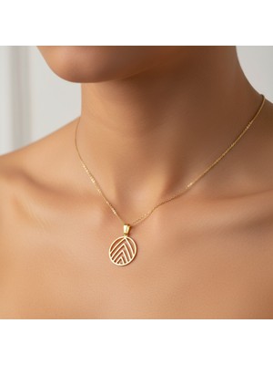 TabiTela 8 ayar altın kolye ucu top GM8860 0.5 gr