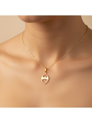 TabiTela 14 ayar altın kolye ucu Batman GM9170 0.5 gr