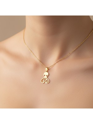 TabiTela 8 ayar altın kolye ucu ahtapot GM8740 1 gr