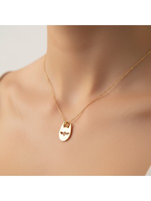 TabiTela 14 ayar altın kolye ucu Batman GM9184 0.5 gr