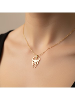 TabiTela 14 ayar altın kolye ucu şeytan GM5425 0.5 gr